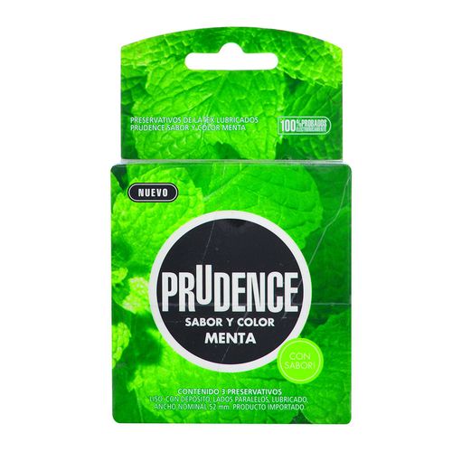 Preservativo PRUDENCE menta 3 un.