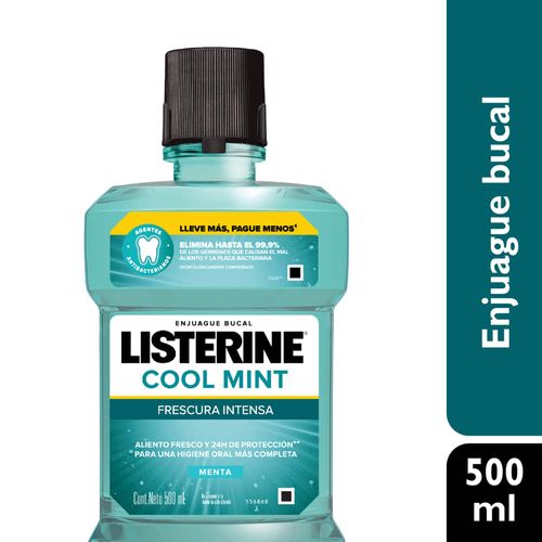 Enjuague bucal LISTERINE Cool mint 500 x 350 ml