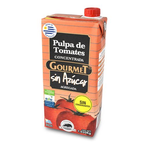 Pulpa de tomate GOURMET sin azúcar 1.02 g