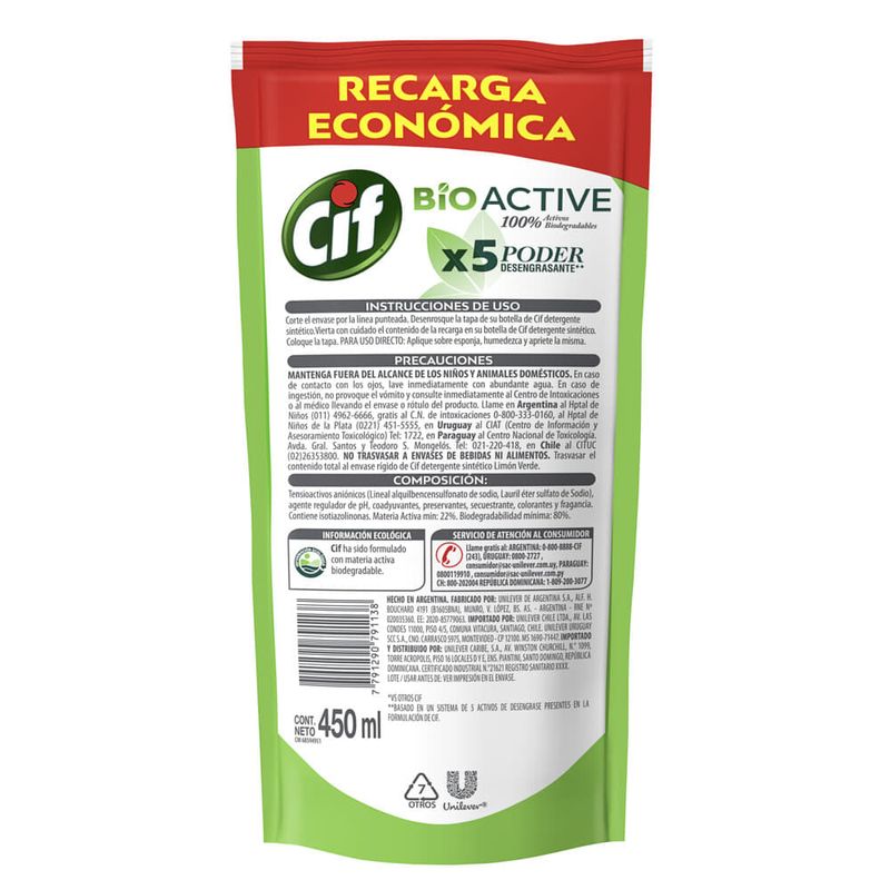 Detergente-CIF-Active-Gel-enjuague-facil-limon-verde-450-ml-2