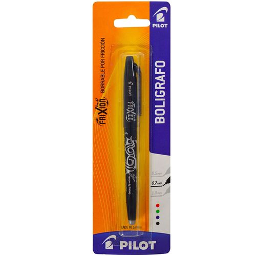 Bolígrafo PILOT Frixion borrable negro