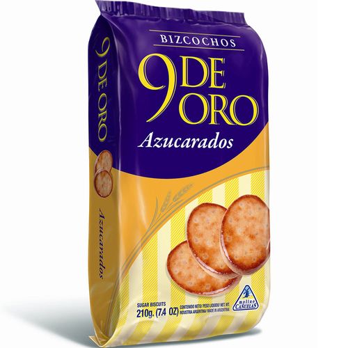 Galletas 9 DE ORO Azucaradas 210 g