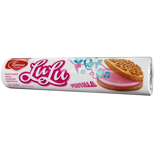 Galletitas LULU rellenas de Frutilla 115 g