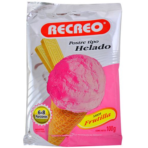 Helado frutilla RECREO 100 g