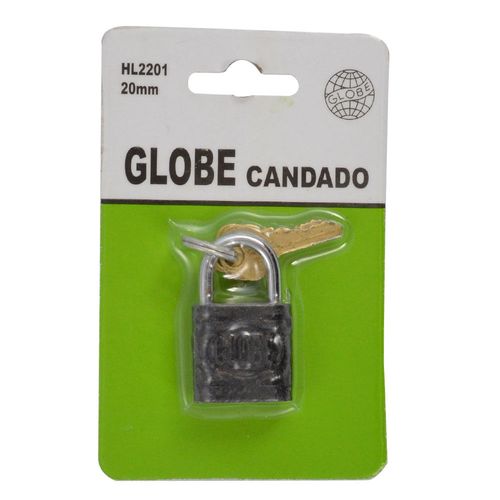 Candado GLOBE negro 20mm