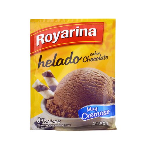 Polvo para preparar helado ROYARINA chocolate 50 g