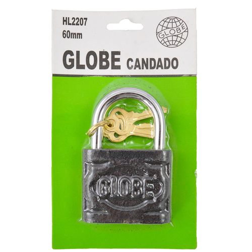 Candado GLOBE negro 60mm