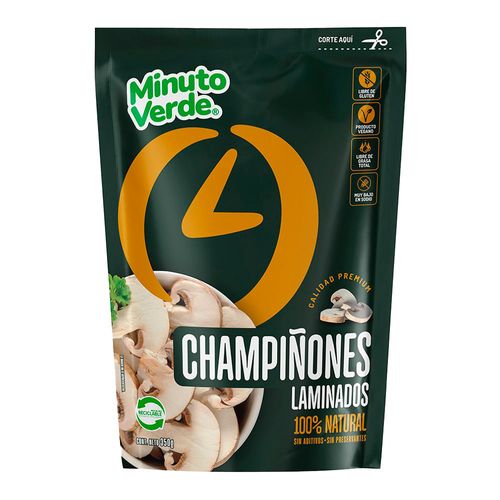 Champiñones laminados MINUTO VERDE 350 g