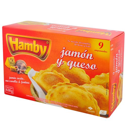 Empanadas jamón y queso HAMBY 9 un.