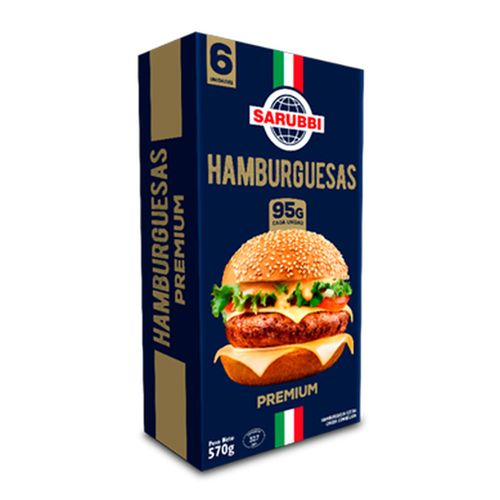 Hamburguesas SARUBBI x 6 un. 570 g