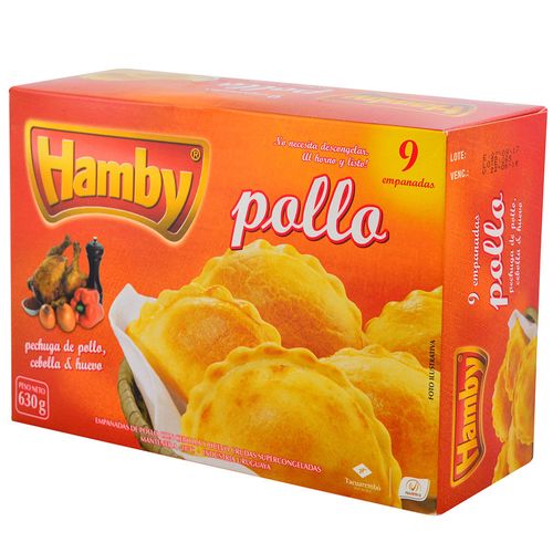 Empanada pollo HAMBY 9 un.