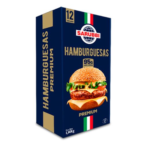 Hamburguesas SARUBBI x 12 un. 1.140 g