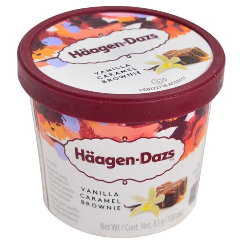 Helado HÄAGEN-DAZS vainilla caramelo brownie vaso 100 ml