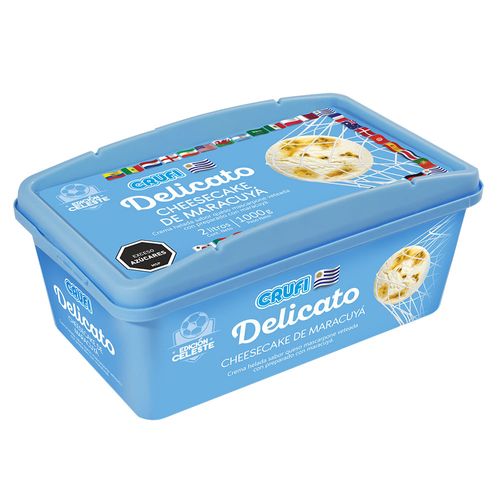 Helado CRUFI Delicato cheesecake maracuyá 2 L