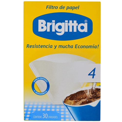 Papel filtro Nº 4 BRIGITTA 30 un.