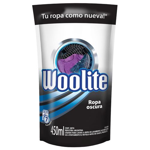 Jabón Líquido WOOLITE Ropa Oscuras doy pack 450 ml