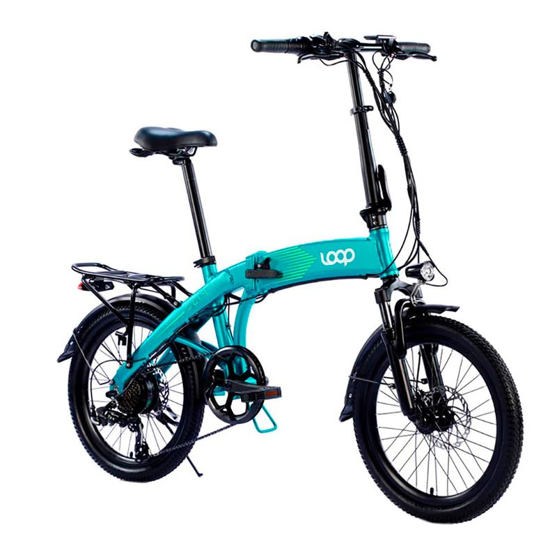 Bicicleta-electrica-LOOP-slim-36V-350W-verde-0