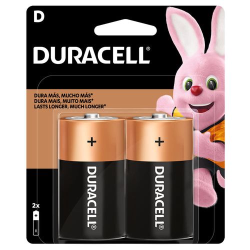 Pilas alcalinas DURACELL D x 2 un.