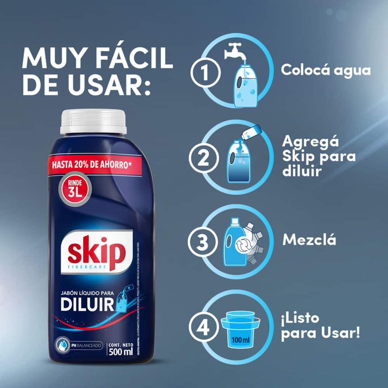 Detergente-liquido-SKIP-para-diluir-botella-500ml-4