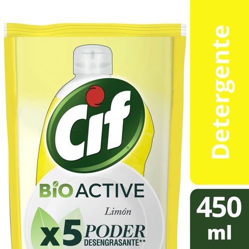 Detergente CIF Active Gel Limón 450 ml