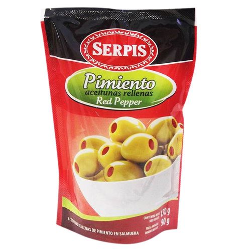 Aceituna verdes con pimientos SERPIS 170 g