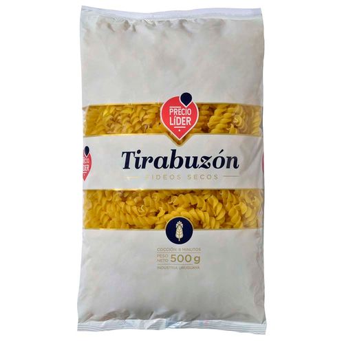 Fideos tirabuzón PRECIO LÍDER 500 g