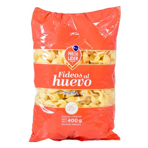 Fideo al huevo moña PRECIO LIDER 400 g