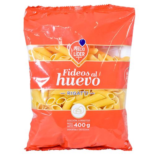 Fideo al huevo rigatti PRECIO LIDER 400 g