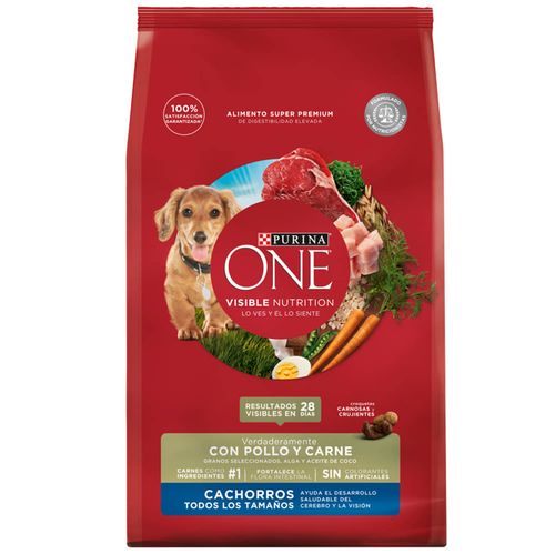 Alimento ONE cachorro pollo y carne 6 kg