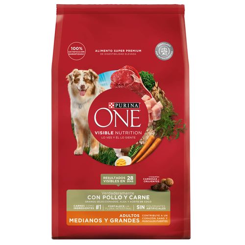 Alimento ONE adulto med/grande pollo y carne 6 kg