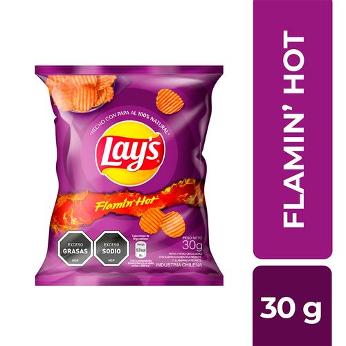 Papas fritas LAYS flamin hot 30 G