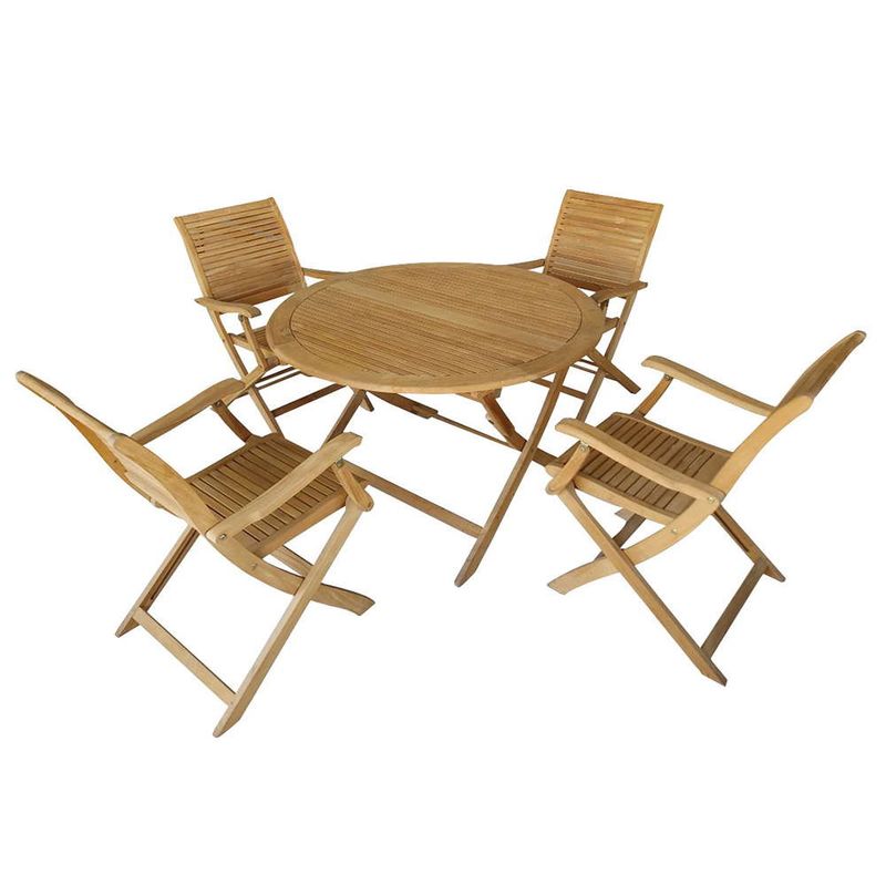 Juego-jardin-en-madera-4-sillas-plegables-0