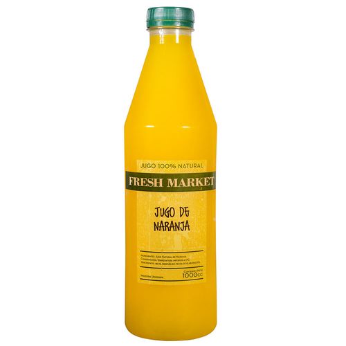 Jugo natural de naranja FRESH MARKET 1 L