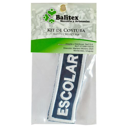 Cartel Escolar Bordado