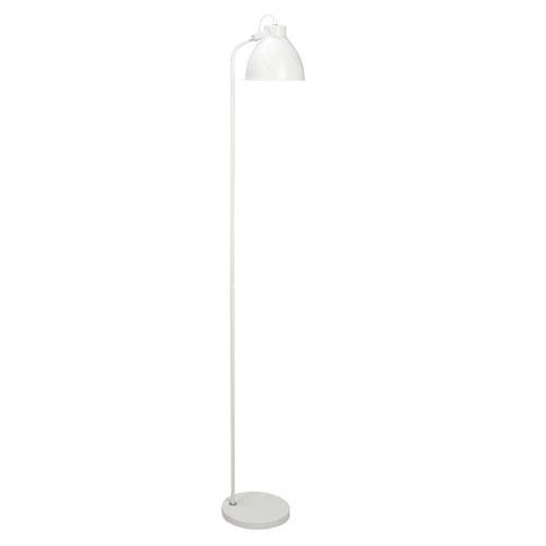 Lámpara de pie metal 155 cm blanco