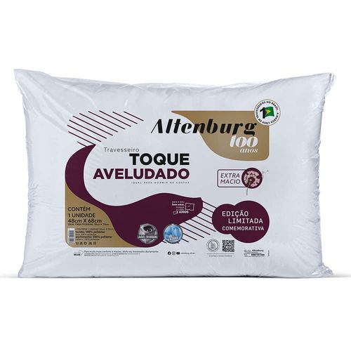 Almohada ALTENBURG toque aterciopelado 48x68 cm