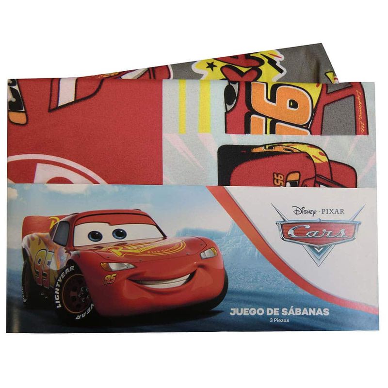 Juego-de-sabanas-1-plaza-microfibra-Cars-rojo-0