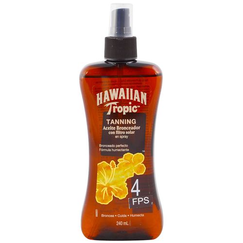 Aceite bronceador con filtro fps 4 Hawaiian Tropic 240 ml