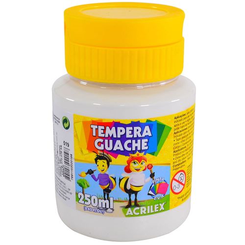 Témpera escolar ACRILEX 250 ml blanco