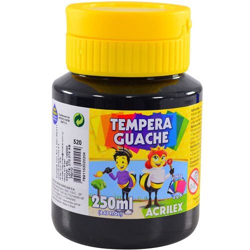 Témpera escolar ACRILEX 250 ml negro