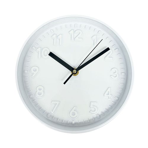 Reloj de pared D:19.5 cm blanco