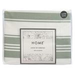 Juego-de-Sabanas-HOME-Super-King-180-hilos-blanco-verde-con-franjas-0