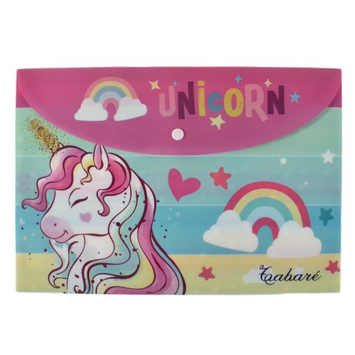 Sobre TABARÉ con velcro A4 Unicornio