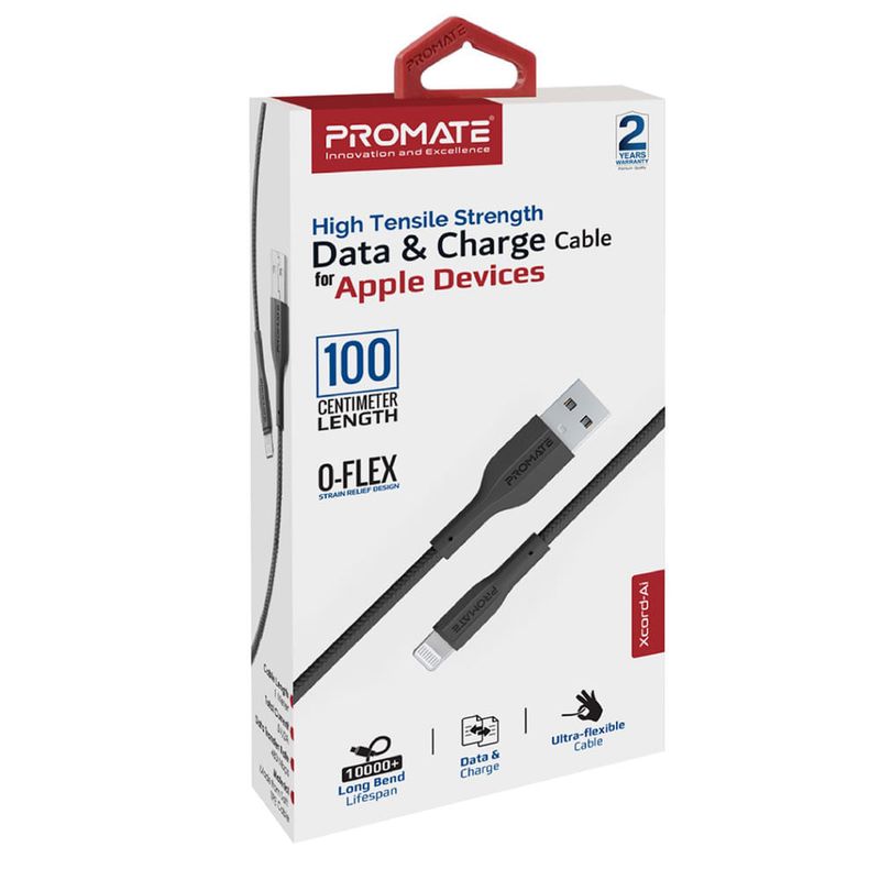 Cable-USB-A-Lightning-1M-PROMATE-Xcord-Ai-Negro-1