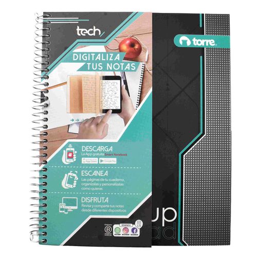 Cuaderno TORRE tech 100h cuadriculadas