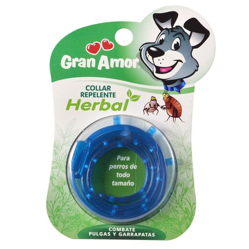Collar repelente herbal para perros GRAN AMOR
