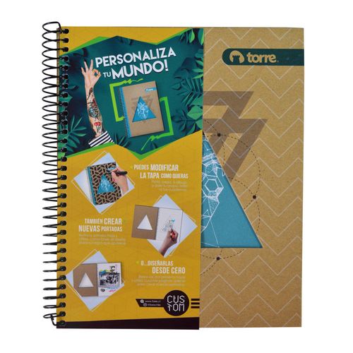 Cuaderno TORRE Custom con espiral 120h