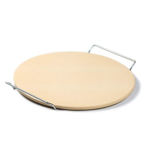 Piedra refractaria pizza 33x1 cm con soporte