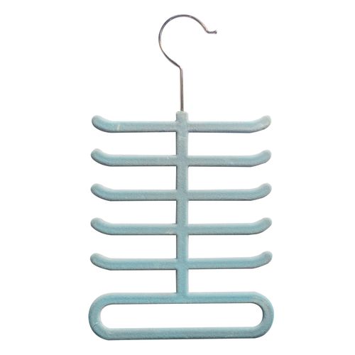 Percha aterciopelada para corbatas