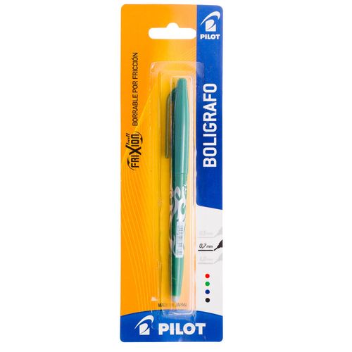 Bolígrafo PILOT Frixion borrable verde